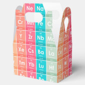 Elemente des farbigen Musters der Periodischen Tab Geschenkschachtel (Geöffnet)