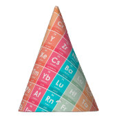 Elemente des farbigen Musters der Periodischen Tab Partyhütchen (Rechts)