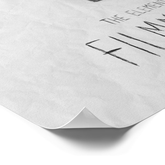 Elemente des Filmmachers Poster (Ecke)