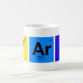 Elemente des guten Strickens vom Periodensystem Kaffeetasse (Mittel)
