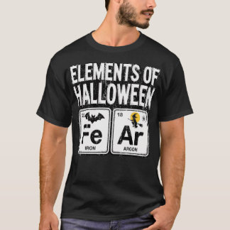 Elemente des Halloween-Lehrerfotorooms T-Shirt