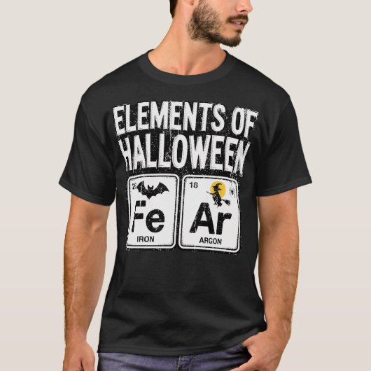 Elemente des Halloween-Lehrerfotorooms T-Shirt (Vorderseite)