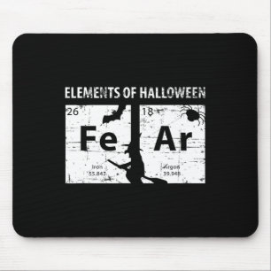 Elemente des Halloween-Shirts (Angst) Periodisch Mousepad