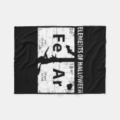 Elemente des Halloween-Shirts (Angst) regelmäßig Fleecedecke (Vorderseite (Horizontal))