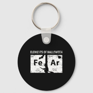 Elemente des Halloween-Shirts (Angst) regelmäßig Schlüsselanhänger