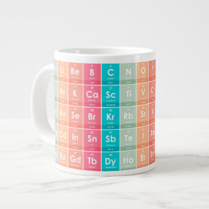 Elemente des periodisch wirkenden Tabellenmusters Jumbo-Tasse