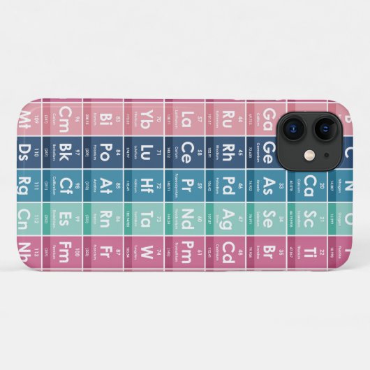 Elemente des Periodischen Tabellenmusters Case-Mate iPhone Hülle (Rückseite (Horizontal))