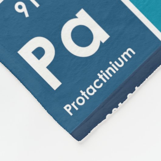 Elemente des Periodischen Tabellenmusters Fleecedecke (Ecke)