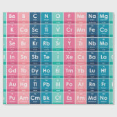 Elemente des Periodischen Tabellenmusters Geschenkpapier (Flach)