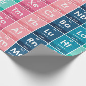 Elemente des Periodischen Tabellenmusters Geschenkpapier (Ecke)