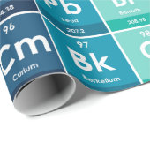 Elemente des Periodischen Tabellenmusters Geschenkpapier (Rolleneckpunkt)