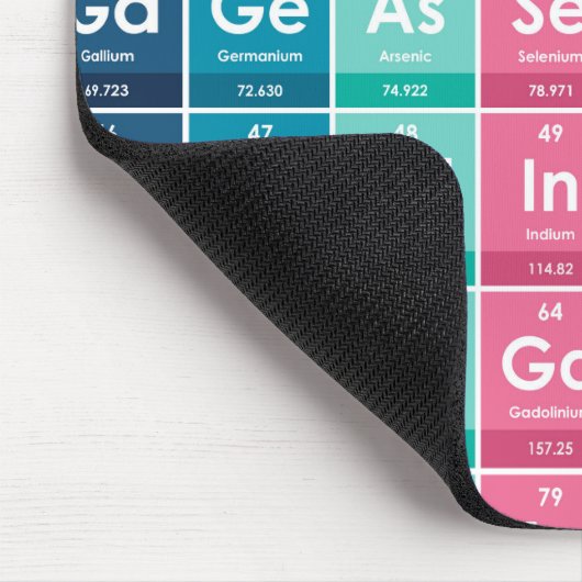 Elemente des Periodischen Tabellenmusters Mousepad (Ecke)