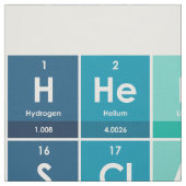 Elemente des Periodischen Tabellenmusters Stoff (Muster)