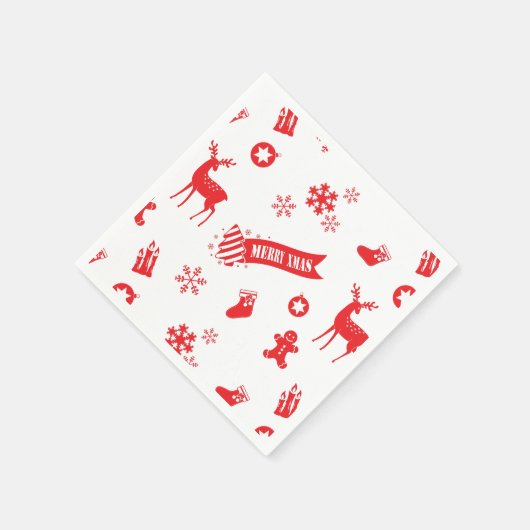 Elemente des Weihnachtsdokuments Napkins Serviette (Ecke)