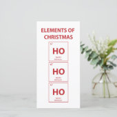 Elemente des Weihnachtslustiges Feiertagskarte (Stehend Vorderseite)