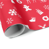 Elemente des Weihnachtsrottpapiers Geschenkpapier (Rolleneckpunkt)