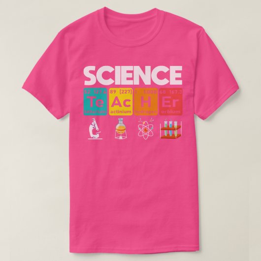 Elemente des Wissenschaftslehrers T-Shirt (Design vorne)