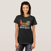 Elemente Einer Schwarzen Königin Periodensystem De T-Shirt (Vorne ganz)