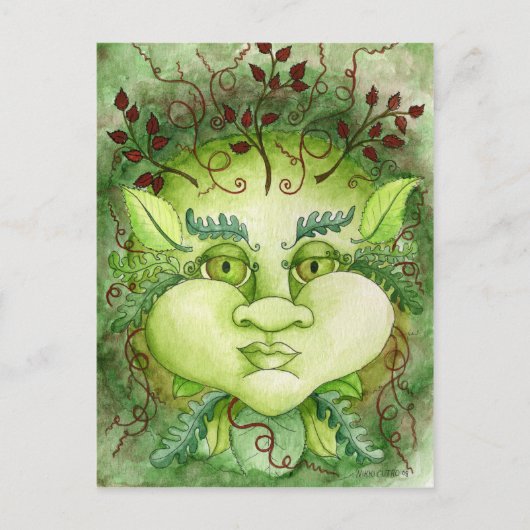 Elemente - Erdpostkarte Postkarte (Vorderseite)