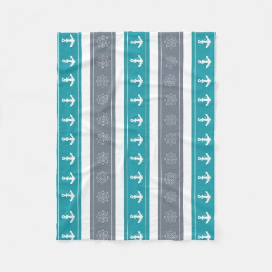 Elemente für Nautische Muster Fleecedecke (Vorderseite)