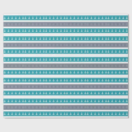 Elemente für Nautische Muster Geschenkpapier (Flach)