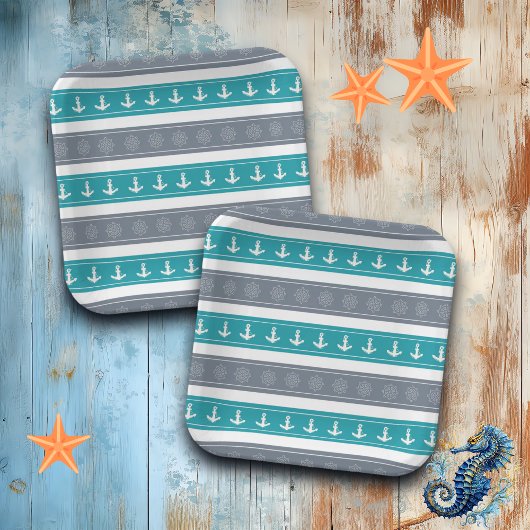 Elemente für Nautische Muster Pappteller