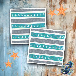 Elemente für Nautische Muster Serviette