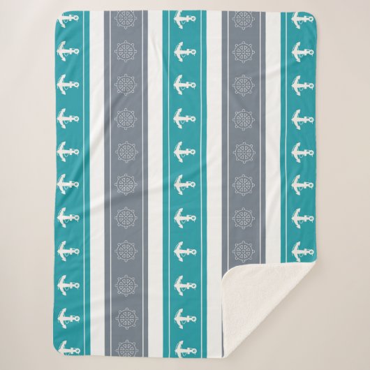 Elemente für Nautische Muster Sherpadecke (Vorderseite)