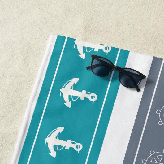 Elemente für Nautische Muster Strandtuch (Beispiel)