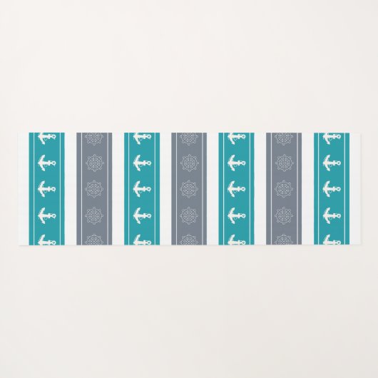 Elemente für Nautische Muster Yogamatte (Rückseite (Horizontal))