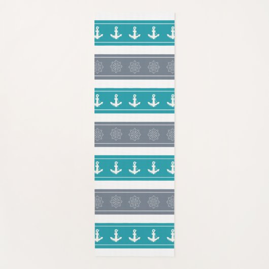 Elemente für Nautische Muster Yogamatte (Vorderseite)