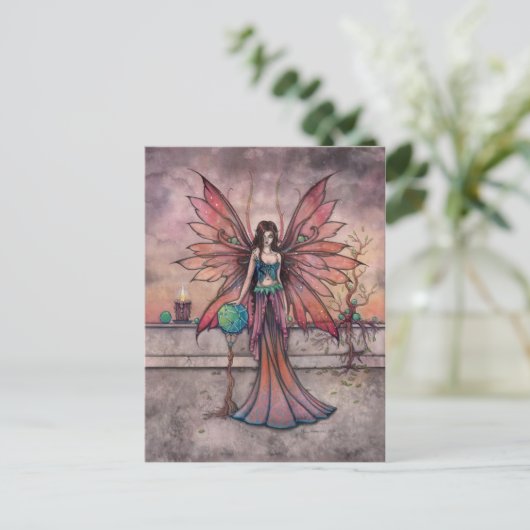 Elemente im Sync Faiasy Fantasy Art Postcard Postkarte (Stehend Vorderseite)