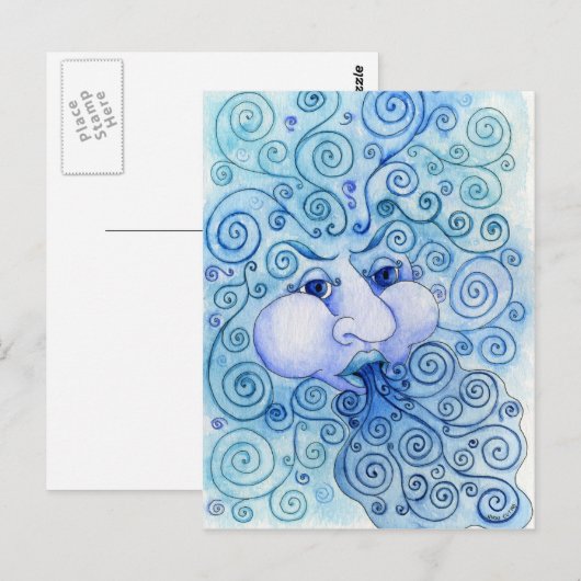 Elemente - Luftpostkarte Postkarte (Vorne/Hinten)