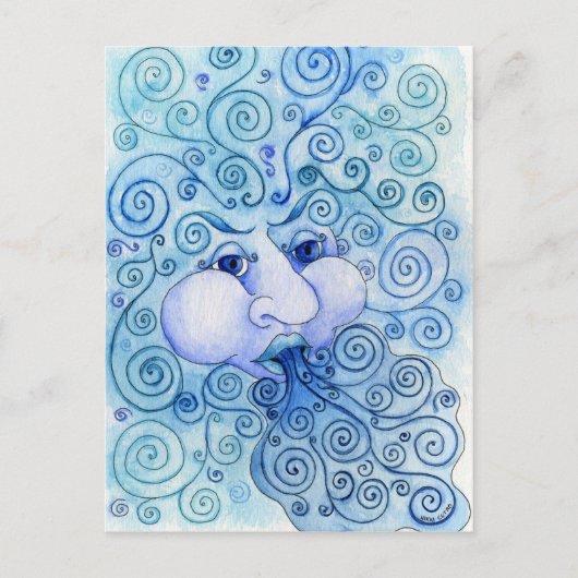 Elemente - Luftpostkarte Postkarte (Vorderseite)