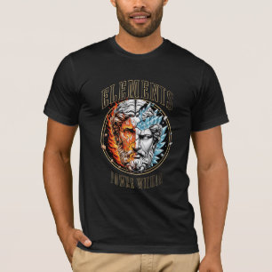 Elemente Macht Innerhalb - Feuer- und Eisstatue T-Shirt