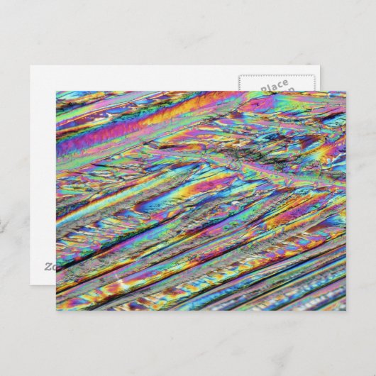 Elemente/Magnesium unter dem Mikroskop Postkarte (Vorne/Hinten)