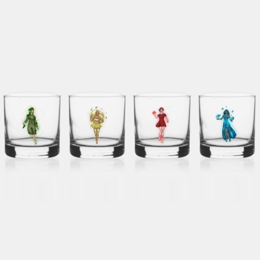Elemente-Set Whiskyglas (Vorderseite)