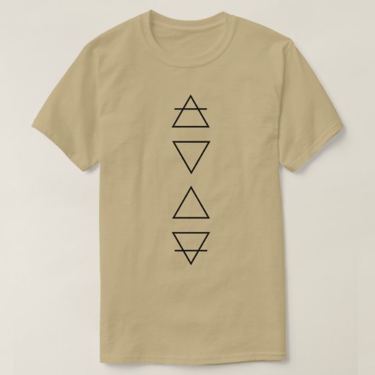 Elemente Symbole Luft T-Shirt (Design vorne)