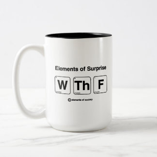 Elemente überraschender Witzbold-Tasse Zweifarbige Tasse