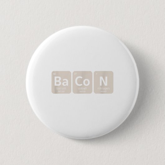 Elemente von Bacon _ Funny Grillen, Schweinegrill  Button (Vorderseite)