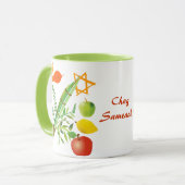 Elemente von Sukkot Tasse (Vorderseite Links)