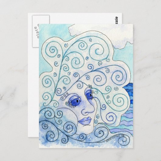 Elemente - Wasserpostkarte Postkarte (Vorne/Hinten)