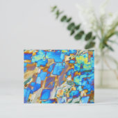 Elemente/Yttrium unter dem Mikroskop Postkarte (Stehend Vorderseite)