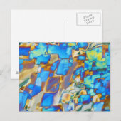 Elemente/Yttrium unter dem Mikroskop Postkarte (Vorne/Hinten)