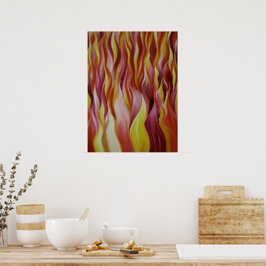 Elementfeuer Poster (Küche)