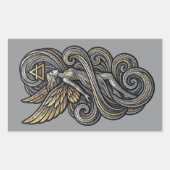 Elemento Aire Rechteckiger Aufkleber (Vorderseite)
