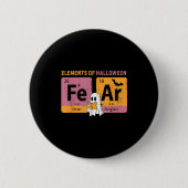 Elements Of Halloween Fear Periodically Halloween  Button (Vorderseite)
