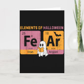 Elements Of Halloween Fear Periodically Halloween Karte (Vorderseite)