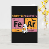 Elements Of Halloween Fear Periodically Halloween Karte (Gelbe Blume)