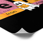 Elements Of Halloween Fear Periodically Halloween  Poster (Ecke)